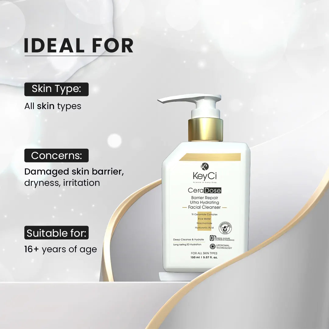 CeraDose Barrier Repair Ultra Hydrating Facial Cleanser  150ml