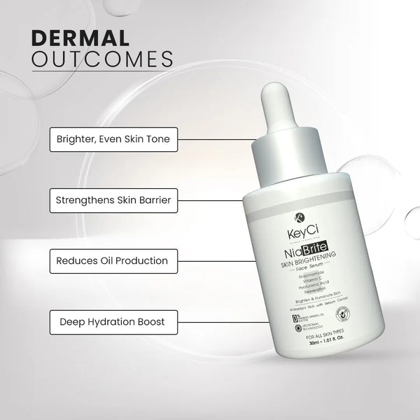 KeyCi NiaBrite Skin Brightening Face Serum 30ml |  Niacinamide & Vitamin C Face Serum